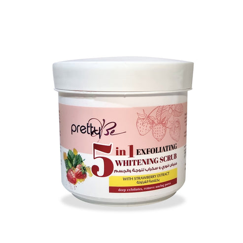 5 in 1 Exfoliating Face & Body Scrub With Strawberry Extracts