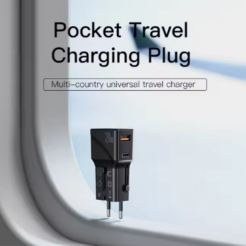 Multi Plug Outlet USB Travel Charger