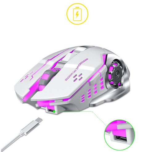 New Charging Wireless Mouse Mute