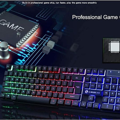 Rainbow Gaming Keyboard & Mouse - lunalayl